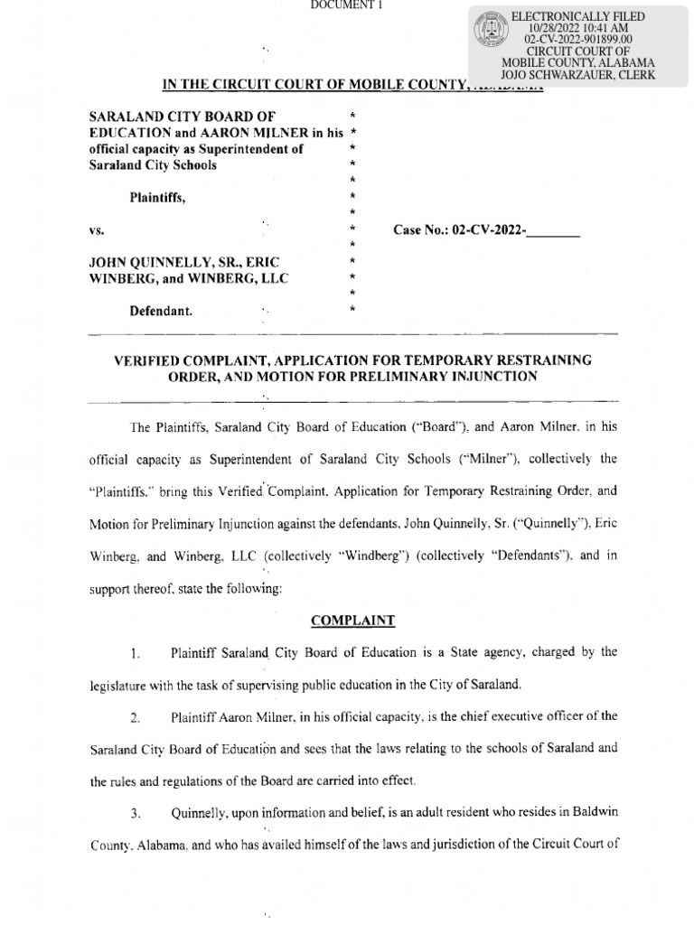 Saraland lawsuit pdf