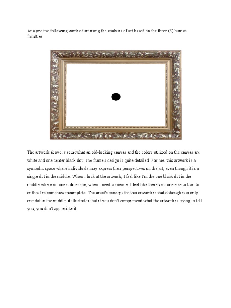 Art Analysis: Symbolism of Isolation | PDF | Art | Poetry