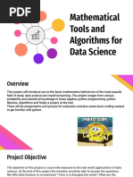 Mathematical Tools For Data Science