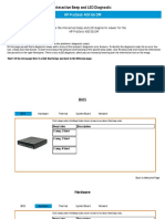 Interactive Beep and Led Diagnostic: HP Prodesk 400 G6 DM