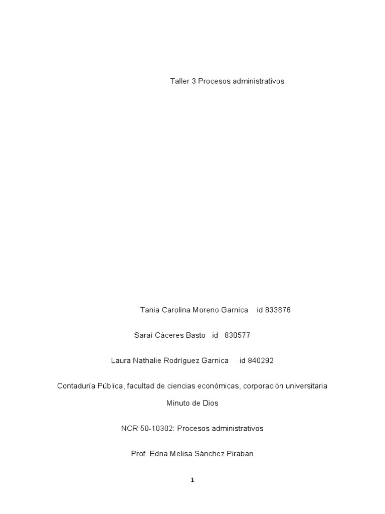Procesos Administrativos 3 | PDF | Business | Economias