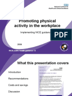 Promoting Workplace Physical Activity