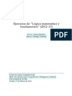Ejercicios de Lógica Matemática y Fundamentos José A. Alonso Jiménez María J. Hidalgo Doblado