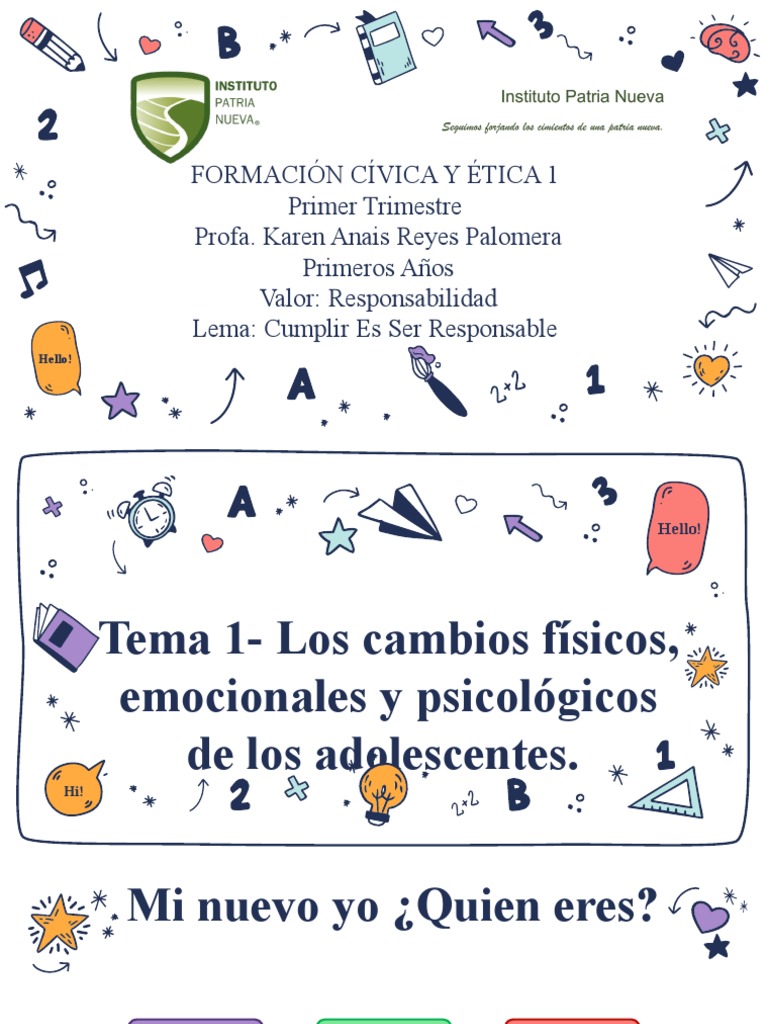 Cambios físicos y emocionales en adolescentes | PDF | Autoestima ...