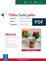 Patron Cactus Patrio Amigurumi