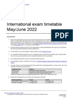 AQA June 2022 Exam Timetable