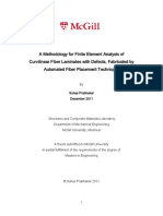 A Methodology For Finite Element Analysis of Curvilinear Fiber Laminates With Defects, Fabricated by Automated Fiber Placement Technique