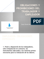 Obligaciones y Prohibiciones Del Trabajador y El Empleador