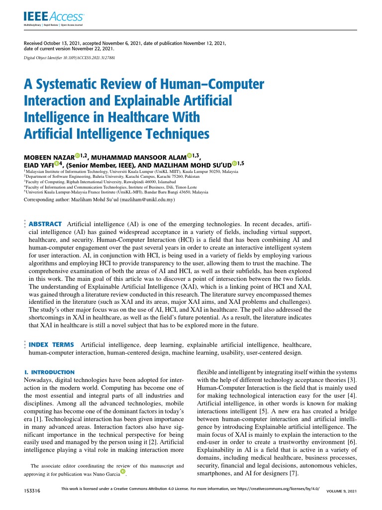 Review of HumanComputer Interaction | PDF | Machine Learning | Usability