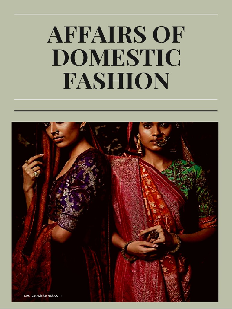 Affairs of Domestic Fashion, PDF, Weaving