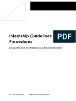 Internship Guidelines