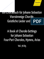 Vol. 78-85 Ein Choralbuch Fuer - For Johann Sebastian - A Book...