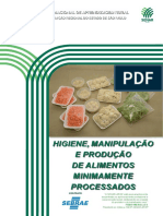 Higiene, Manipulação e Produção de Alimentos Minimamente Processados