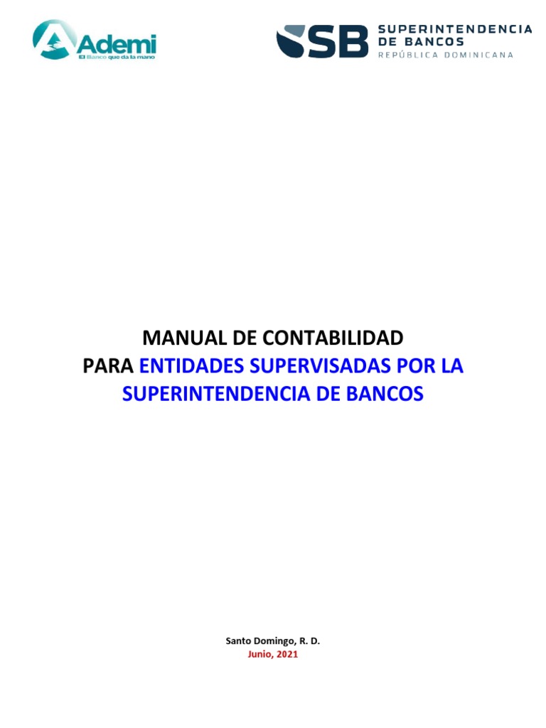 Manual Contable para Entidades Bancarias | PDF | Contabilidad | Devengo
