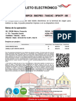 Boleto Electrónico: TC # 3A3FE7 - 28BFC8 - B8CFB3 - 7A9C4C - 9F947F - 8B