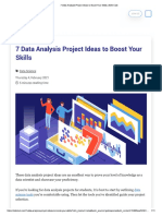 7 Data Analysis Project Ideas To Boost Your Skills