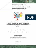 Ucsm-Informe de Experiencia Laboral, Gestión de Producción y Nuevas Tendencias de Procedimientos Constructivos en Edificios de Gran Altura.ic