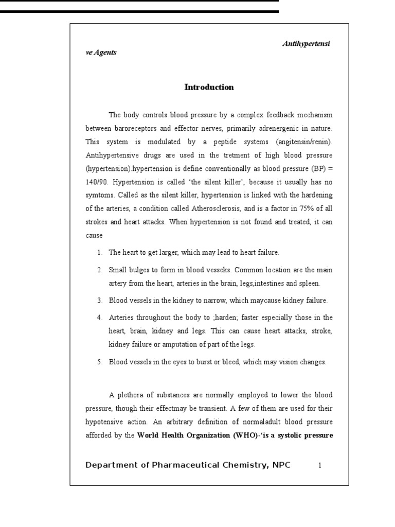 Hypertension Masters Dissertation Help - Write an MBA Dissertation on Hypertension Thesis Studies