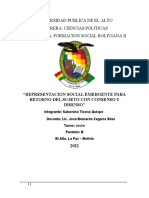 Ultimo Universidad Publica de El Alto - Docx Retorno Del Sujeto 2022
