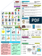 LEARNING EVIDENCE 4. Clothes and Weather