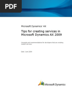 Download Tips for Creating Services in Microsoft Dynamics AX 2009 by Sridhar Nagandla SN60415124 doc pdf