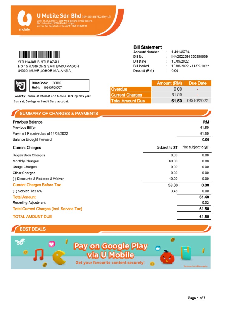Ebill 100017197372 Pdf Payments Credit Card