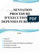 Procedure Dexecution Budget