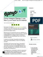 Como Integrar Django 3 Con Vue 3 y No Morir en El Intento - CodigoJS