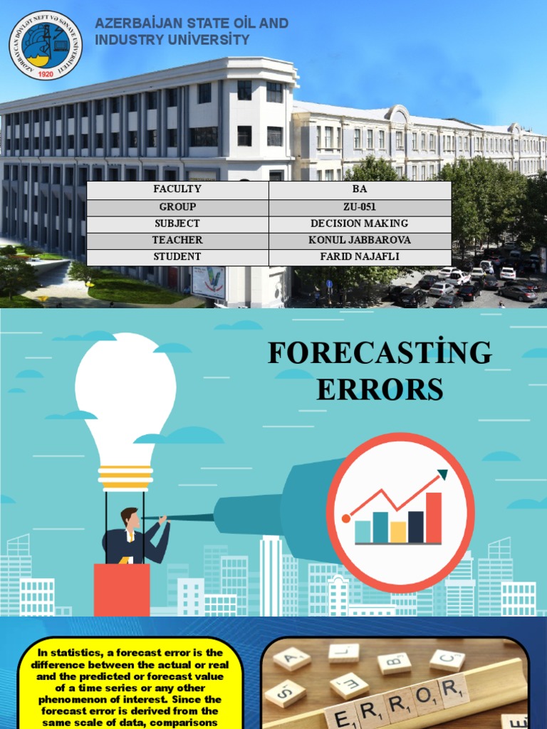 Forecasting Errors PDF Forecasting Standard Deviation