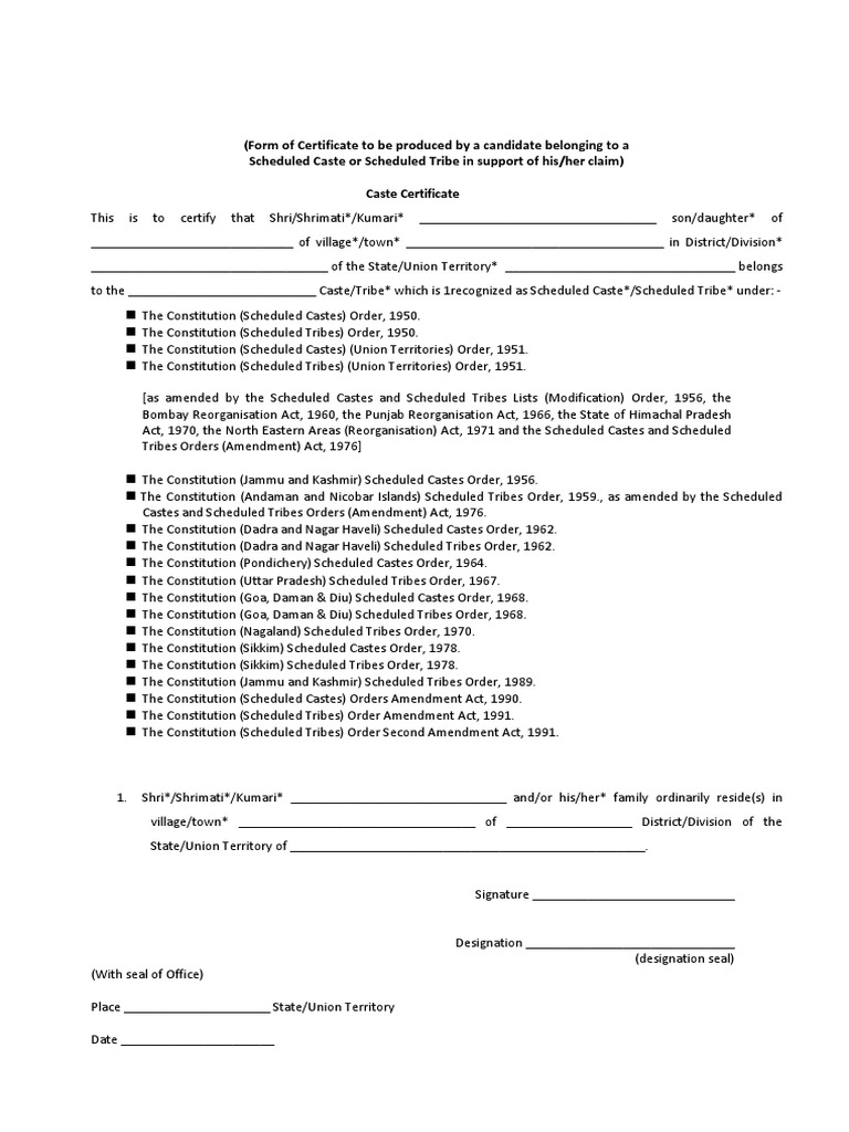 certificate-for-candidates-belonging-to-scheduled-castes-or-scheduled