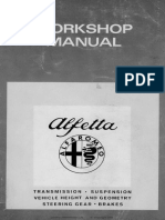 Alfetta Transmission, Suspension, Brake & Steering Manual