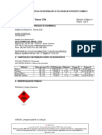 Ficha de Segurança Química Thinner 2750