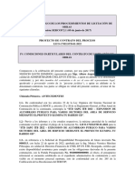 Modelo de Pliego de Los Procedimientos de Licitación de Obras Versión SERCOP 2.1 (09 de Junio de 2017)