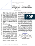 Control Oriented Enhanced Zero Dimensional Two Zone Combustion Modelling of Internal Combustion Engines