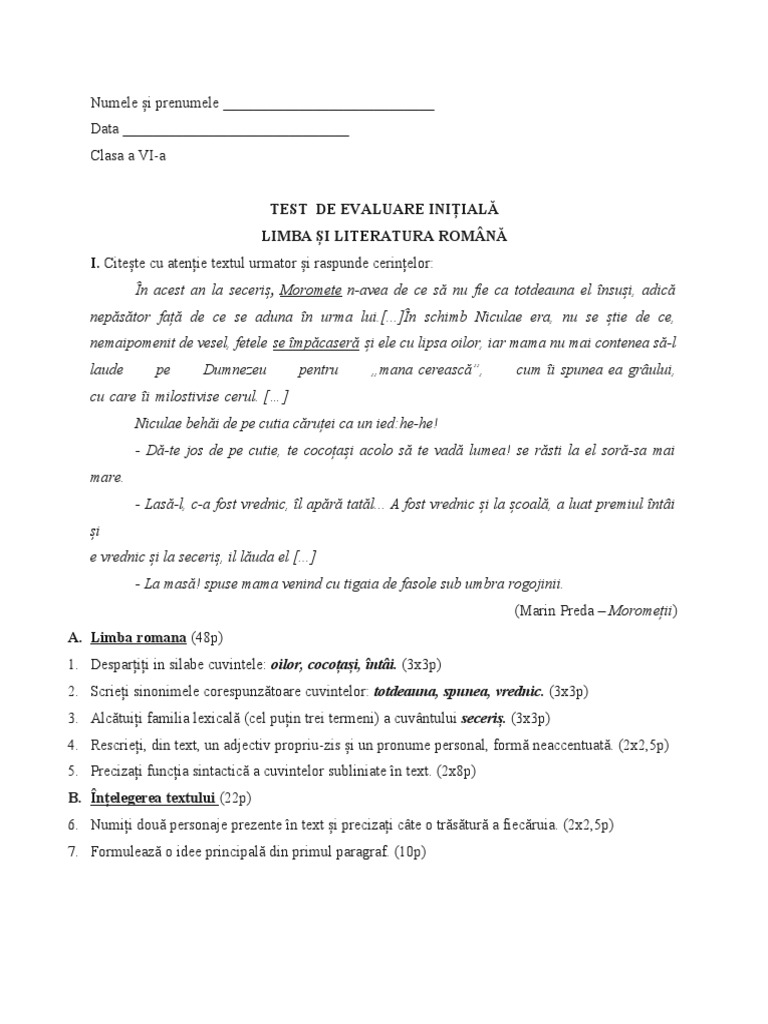 Test Initial VI | PDF
