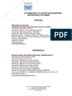 CENTROS DE FORMACIÓN - CAPACITACIÓN - Marzo - 2019