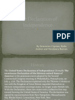 The Declaration of Independence Project Cip Andrei Si Razvan