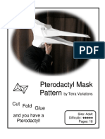 Pterodactyl TetraVariations Mask (18 P)