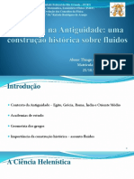 Seminário de Evolução Dos Conceitos Da Física - A Ciência Na Antiguidade (Fluidos) - 1