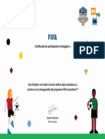 Certificado para El Curso FIFA Guardians Aqu Comienza Su Camino en La Salvaguardia