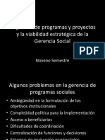 La Gestión de Programas y Proyectos y La Viabilidad Estrategica de La GS