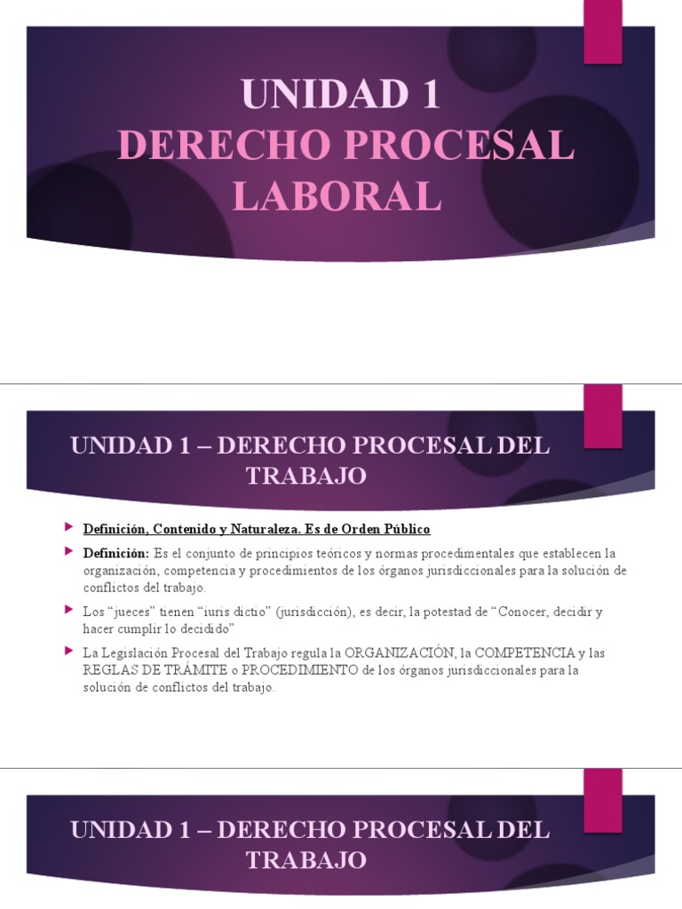 Introducción al Derecho Procesal Laboral | PDF | Ley procesal | Derecho ...