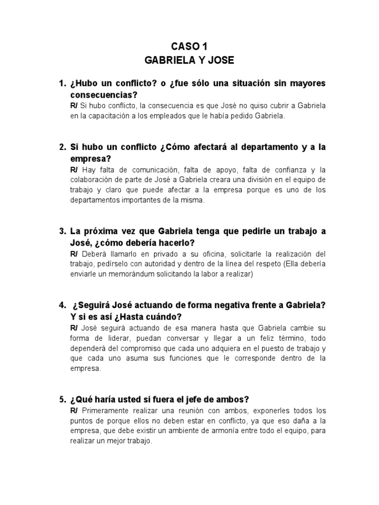 Casos De Liderazgo Pdf Liderazgo