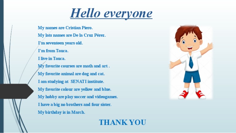 Hello Everyone | PDF | Wellness