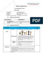 Sesión de Aprendizaje Del 22 Al 26