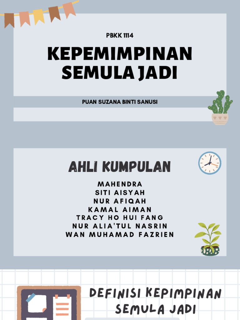 Kepimpinan Semula Jadi dan Kelebihannya | PDF | Pengembangan Diri