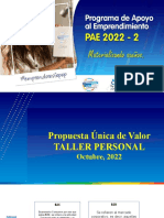 Propuesta Única de Valor - PUV Taller Personal