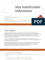 Hematoma transfixiante post-tiroidectomía