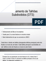 Delineamento de Talhões Subdivididos (DTS)