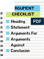 Report Checklist Poster